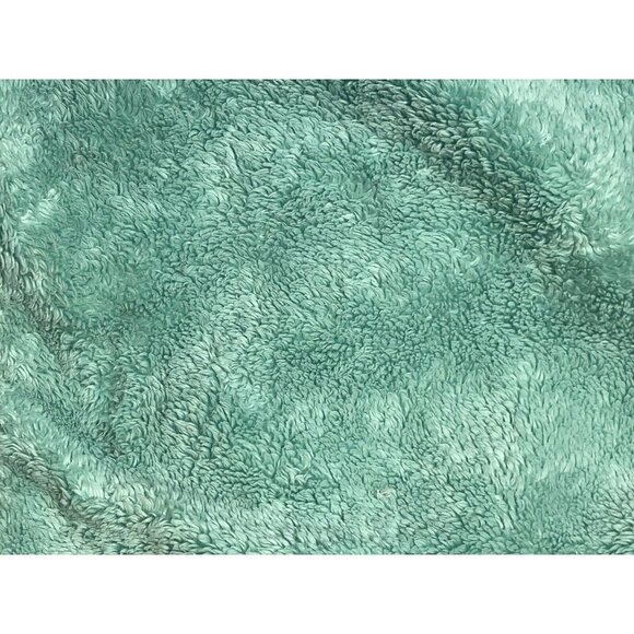 North Face Jacket Girls Large (14/16)  Light Green Gray Hooded Zip Fuzzy Fleece - Picture 6 of 13